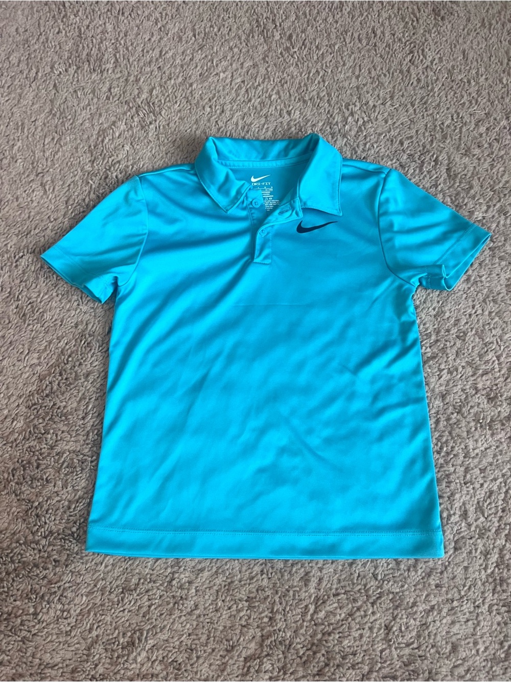 Nike Kids' Polo Bundle in Teal, Light Blue and Tan - Picture 2 of 7